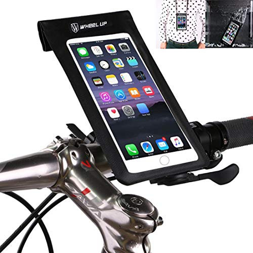 Sac de Guidon de vélo, XPhonew étanche Ultra Mince Coque de téléphone/téléphone écran Tactile Sac étanche Support vélo pour téléphone Portable pour iPhone XS Max XR 8 7 Plus Smartphone jusqu' à 6‘’