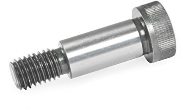Ganter Normelemente Tornillos de montaje con collar, ISO 7379-12-M10-16, diámetro de montaje 12 mm, acero, paquete de 5