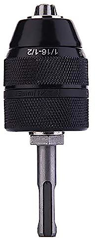 Drill Chucks BE-Tool 1/2-20UNF 2-13MM Capacity Impact Keyless Drill Chuck Drilling Adapter Converter with Lock and SDS Plus Shank Adaptor Hardware Tool