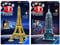 Ravensburger 3D-Puzzle Bauwerk Night Edition, 216 Teile & Empire State Building bei Nacht Night Edition 3D-Puzzle Bauwerke, 432 Teile