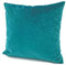 heimtexland ® Samt-Kissen Kissen-Bezug Sofa-Kissen 40x40 Petrol Typ641