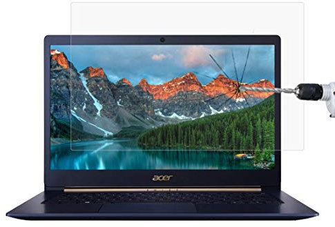 Cqu Laptop Screen Film Protector Cover HD Tempered Glass Protective Film for Acer Swift 5 Laptop - SF514-52T-50AQ 14 inch Portable Computer
