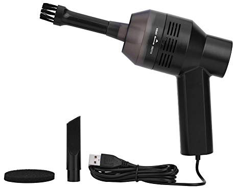 Yosoo Health Gear -Computer-Staubsauger, tragbarer wiederaufladbarer Tastaturreiniger für PC, Haare, Krümel, Schrott, Tierheim, Laptop, Klavier und Auto(Schwarz)