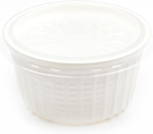 100-600 Stück Suppenbecher mit Deckel, 500ml weiß 100% Recyclable suppenschalen Soup to Go Container Schalen Biologisch abbaubares Geschirr Suppenteller Schälchen Serv (600)