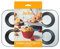 Decora 0070040 Backform 6 Jumbo Muffin Ø 9 cm - 34 x 22 x 4,5 cm, Grau