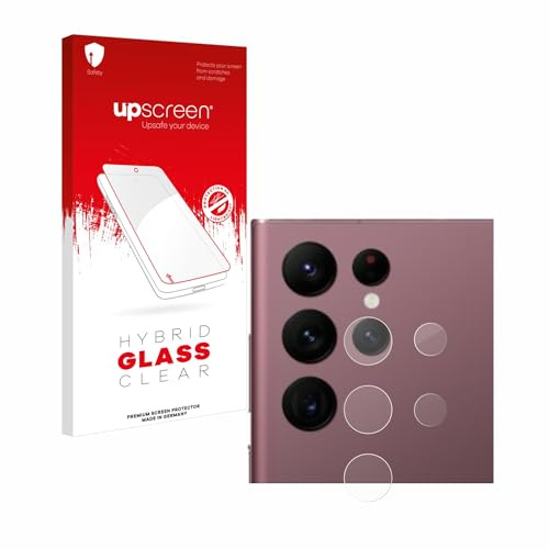 upscreen Schutzglas für Samsung Galaxy S22 Ultra 5G Enterprise Edition (NUR Kameraschutz) Schutzfolie Panzer Folie Glas [Kratzfest, Transparent]