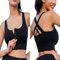 BSLVWG Sport-BH für Frauen-Reißverschluss vorne Befestigung Sport-BH Abnehmbare gepolsterte Nahtlose Activewear BHS Plus Größe für Mädchen im Yoga Gym Workout Fitness (Schwarz, L)