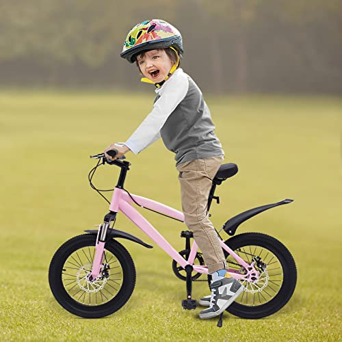 OMGGYER Vélo BMX Freestyle pour enfant 18 - En acier au carbone - Hauteur réglable - À partir de 5 ans - Pour garçon et fille (C)