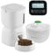 COVVY Juego de comedero automático para mascotas y agua para gatos, dispensador de alimentos para perros con pantalla LCD, temporizador para gatos y perros, control de porciones de 1 a 4 comidas