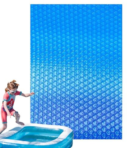 Bâche à Bulles Piscine 260x160cm, Couverture Solaire à Bulles Piscine Bâche Chauffe-Piscine Protecteur Couvercle De Bain à Remous, Bache Piscine Hors Sol, Bache Piscine Solaire