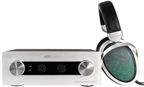 HiFiMAN Mini Shangri-La Cuffie Elettrostatiche Nanometro Spessore Diaframma, Rivestimento Nano Particelle, Strato di Protezione Nanometro Auricolare con Amplificatore
