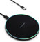 ideallife Wireless Charger with Indicator Light, Fast Wireless Charging Pad with Built-In USB-C Cable, Qi-Certified 15W Max Compatible with iPhone 15/14/13/12/XS AirPods, Samsung Galaxy S24/S23 HUAWE