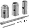 Set di 5 Carotatrice a Tazza Muro per Cemento SDS PLUS Set Seghe a Tazza Trapano Per Mattoni 30/40/50 mm con Impugnatura Rotonda da 330mm e Punte di Centraggio da 110mm per Muratura e Calcestruzzo