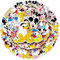Adesivi Mickey, Set di 50 Adesivi, Adesivo alla Moda Personalizzati Decorativi per Auto, Computer Portatile, valigia, Bicicletta, Natalizi Compleanno Regalo per Bambini Adulti