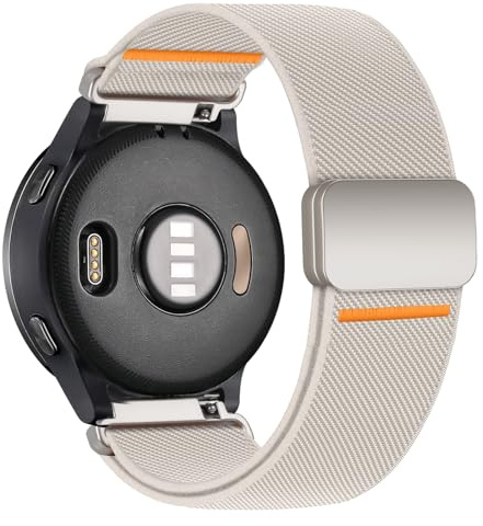 22mm Elastisches Magnetic Armband für Samsung Galaxy Watch 3 45mm/Gear S3,Stretch Nylon Magnet Sport Band für Garmin Venu 3 2/Forerunner 255 265/Vivoactive 4,für Huawei Watch GT 5 4 3 2 Pro 46mm