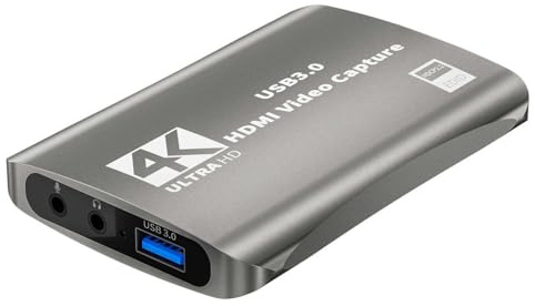 Zkydhbd Aluminium USB3.0 1080p Video Fangen Karte Für Spielaufnahmen Live Streaming Aufnahmebox Geräte Gaming Live Sendung Auf