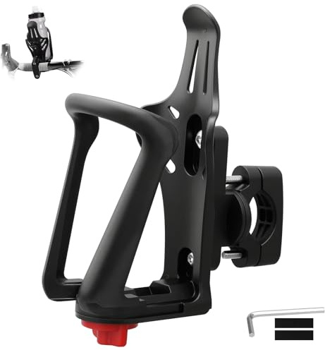 Flaschenhalter Fahrrad, Getränkehalter Fahrrad 48-71mm Verstellbare Größe, Fahrrad Trinkflaschenhalterung für 20-35mm Rahmen & Lenker, Flaschenhalter für Fahrrad, MTB, Scooter, Rennrad, Kinderwagen
