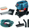 Bosch Professional Wet/Dry Dust Extractor GAS 35 M AFC (110V, incl. Crevice nozzle, Disposal bag, Elbow, Floor nozzle set, PES flat-pleated filter,chrome-plated suction tube, 5m hose)