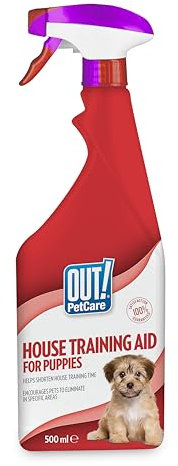 OUT! Indoor and Outdoor Dog and Puppy Training Spray | House-Training Aid| 500ml