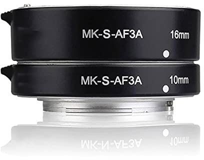 Topiky Kit de Tube d'extension Macro Auto Focus Automatique 10mm 16mm pour caméra E/FE NEX3 NEX5 NEX6 NEX7