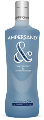 Ginebra premium Ampersand Gin sabor arándanos 37.5º 70 cl