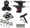 Skateboard-Achsen und Zubehör-Set, Skateboard-Räder, Skateboard-Achsen, Riser-Pads, Hardware-Kit, geeignet für 19,1 cm bis 8 Decks