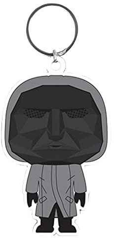 Pyramid International Rk39359c Front Man Schlüsselanhänger, schwarz/grau, 5 cm