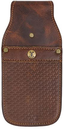 Jackalope Laidir - Taschenköcher Robustes, hochwertiges Glattleder handgefertigt (Chestnut)