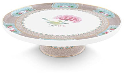 PIP STUDIO Blushing Birds Mini Kuchenplatte Khaki 21cm