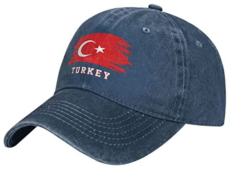 452 Damen Herren Baseball Cap Türkei Turkiye Flagge Türken Baseballkappe Baumwolle Baseballmütze Atmungsaktiv Snapback Kappe Für Golf Wander Reisen