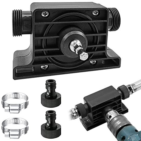 Pompe de perceuse électrique à Main Portable Pompe de Forage Manuelle pour Huile Liquide Eau Main Pompes de Transfert Auto-amorçantes Vitesse de pompage Rapide