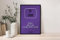 Oedim Placa Suscriptores Diseño Morada Personalizada, 19,5x28,2cm, Divertida y Original, Fabricada en Metacrilato
