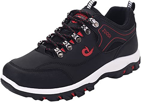 Fulidngzg Wandern Damen: Motorrad Fersensporn Bergschuhe Wasserdicht Schnürsenkel Outdoor Schuhe Atmungsaktive Wolken Hiking Shoes Breite Füße Wanderschuhe Orthopädische Trekkingschuhe Wanderstiefel