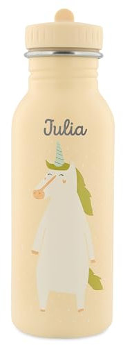 upstitch studio Trixie Sac à dos et gourde pour enfants, sac à dos de maternelle, sac à dos de kitard/gourde, personnalisable avec nom individuel ou en kit, Motif licorne, Flasche 500ml, Moderne