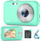 Digitalkamera, Kamera Fotokamera 44MP 1080P HD, Kinderkamera mit 16X Digitalzoom Kompaktkamera, Wiederaufladbare Fotoapparat mit 1 Akku, Kamera für Kinder, Teenager, Anfänger(Grün)