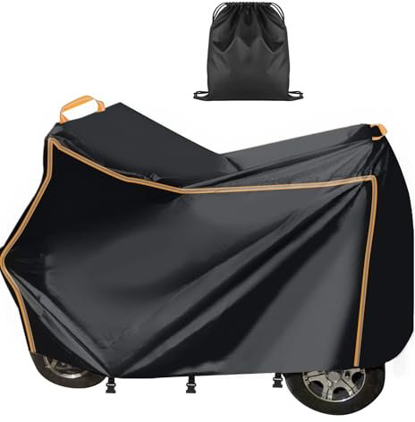 Mobility Scooter Cover Upgraded, 420D Oxford Fabric Electric Scooter Rain Cover Waterproof Outdoor, with Reflective Strips, 3 Buckles and Handle (2XL: 175 x 119 x 63 cm)