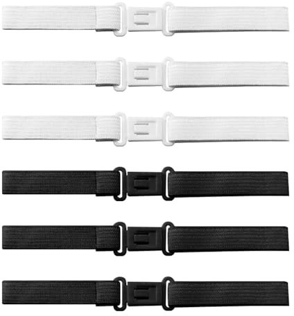 6 Pieces Of Tie Elastic Bands, Adjustable Elastic Bands, Durable Elastic Bands, Clothing Accessories, Elastic Corset Straps