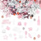 Happy 30th Birthday Confetti 30g 30th Anniversary Glitter Foil Table Decoration Sequins for 30 Years Birthday Table Confetti Party Decoration Rose Gold