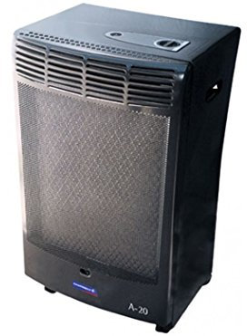 Campingaz CR 5000 - Estufa de Gas Thermo Burdeos, Estufa Portátil con Ruedas, Estufa Catalitica con Ignición Piezoeléctrica, 45x35x78 cm