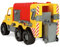 Wader Müllwagen mit Abnehmbarer Tonne, wetterfest und stabil, Made in EU || 46 cm Spielzeug LKW Spielzeugauto Sandfahrzeug Strandspielzeug