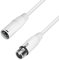 Adam Hall Cables 4 STAR MMF 500 SNOW - Cable de micrófono XLR hembra a XLR macho 5 m