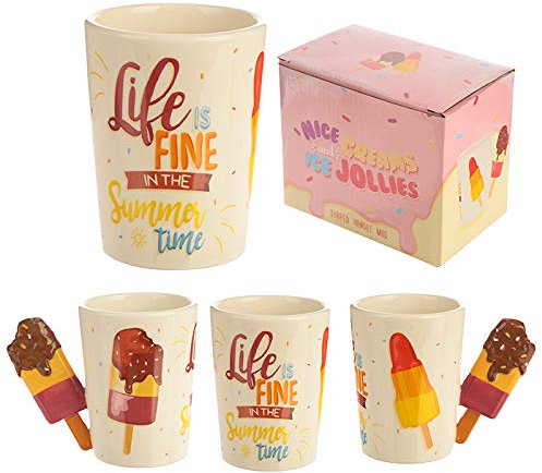 Puckator Tasse avec poignée en forme de glace
