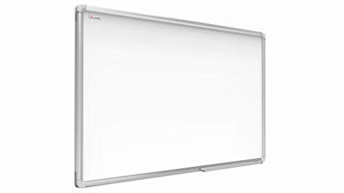 Allboards, magnetisches Whiteboard mit Expo-Alurahmen, trocken abwischbar und beschreibbar, wandmontierbar, 120 x 80 cm.