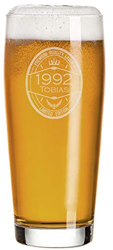 Amikado Verre à bière gravé Anniversaire - Année (Verre)
