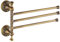 TentHome Porte-Serviettes Triple Rétro Mural en Cuivre Antique pour Salle de Bain