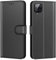 New&Teck Coque pour Samsung Galaxy A12, Housse Etui Portefeuille Cuir Multifonction, Fermeture Magnétique à Clapet Anti-Choc (Noir)