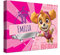 PICANOVA – PAW Patrol Skye Kunstdruck – Emilia – 40x30cm – Druck auf Leinwand – Personalisierte Wandbilder – Baby–Geschenk Leinwandbild – PAW Patrol Kollektion