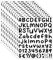 12 Sheets Cute Black Letter Stickers 900 Pcs Alphabet Stickers, DIY Number Letter Decals Script Pantry Labels for Signs, Door, Window, Car, 1 Inch