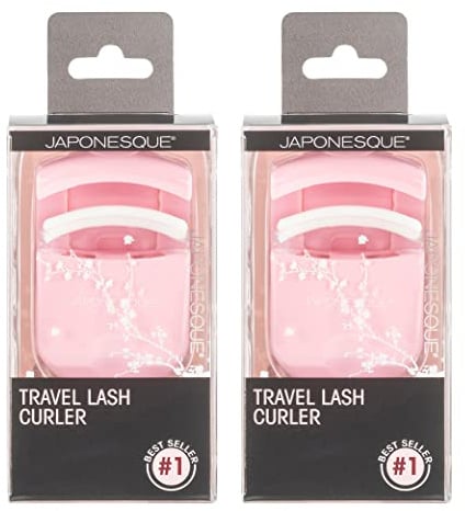 JAPONESQUE Travel Eyelash Curler (Pink, 2 Pack)