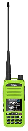 Ronyme Radio Transceiver - Portable 470-520 MHz with Waterproof Color Display, Green